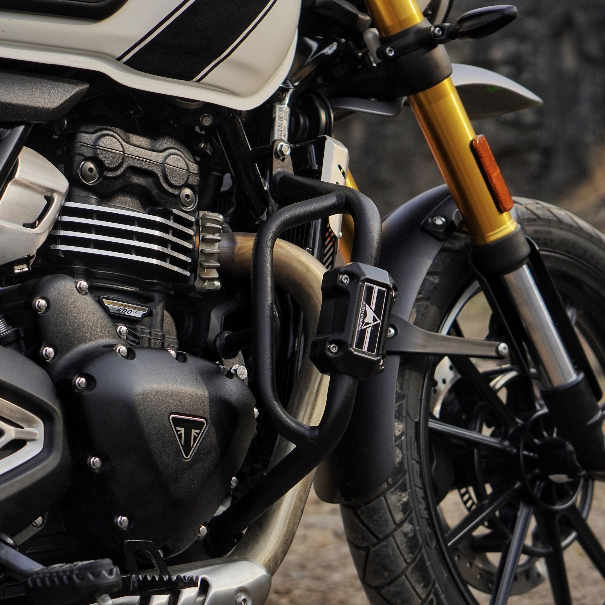 Crash/Leg Guard for Triumph Scrambler 400x | Black | Auto Engina