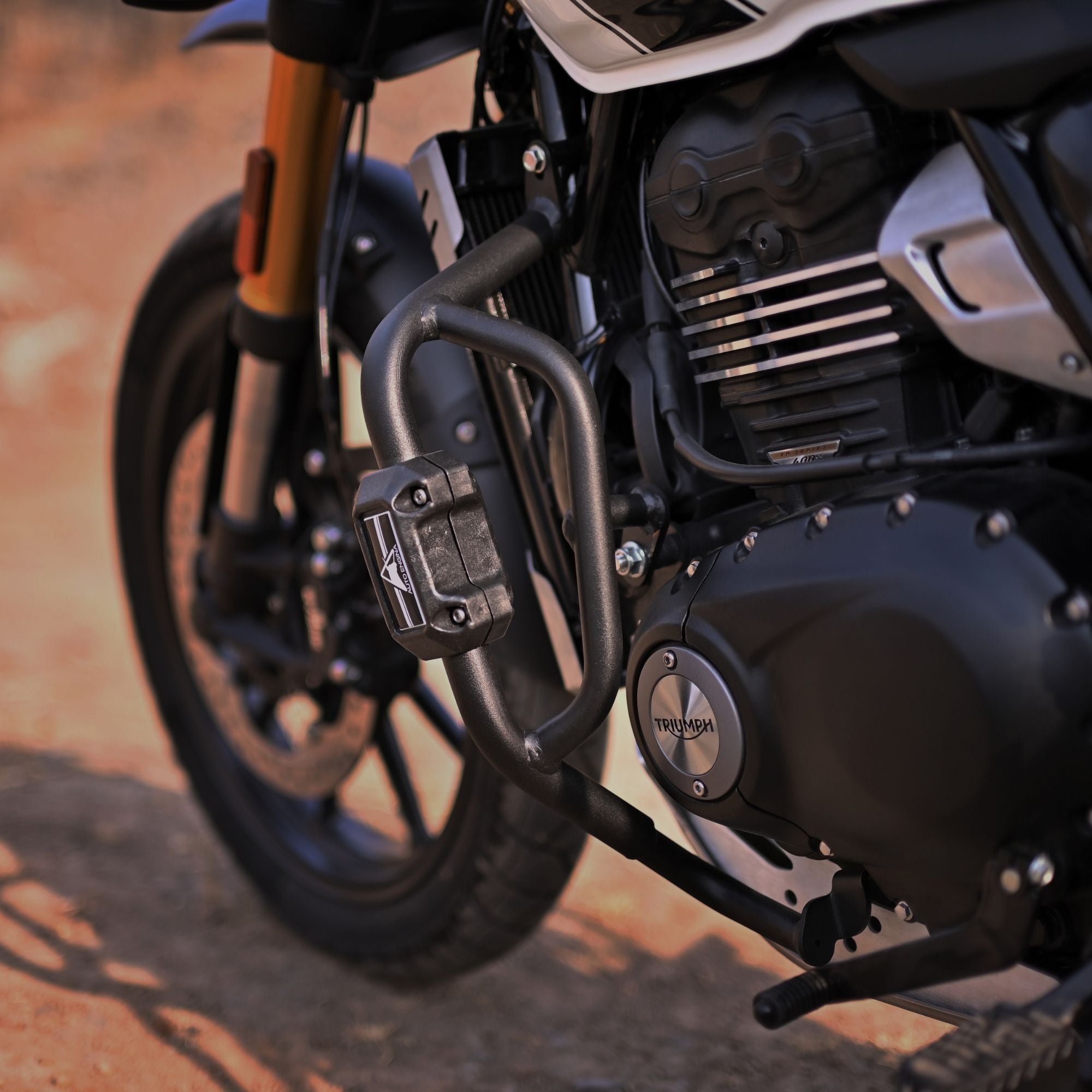 Crash/Leg Guard for Triumph Scrambler 400x | Black | Auto Engina