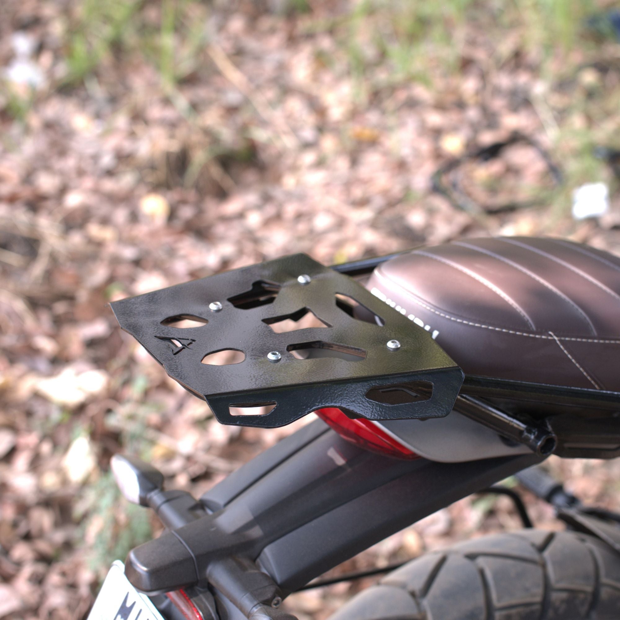 Top Rack with Rack Plate for Triumph Scrambler 400x | Black | Auto Engina