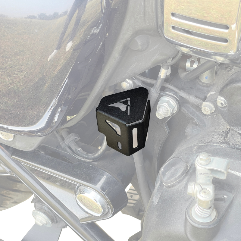 Rear Brake Oil Reservoir Cover for Royal Enfield Meteor 350 | Black | Auto Engina