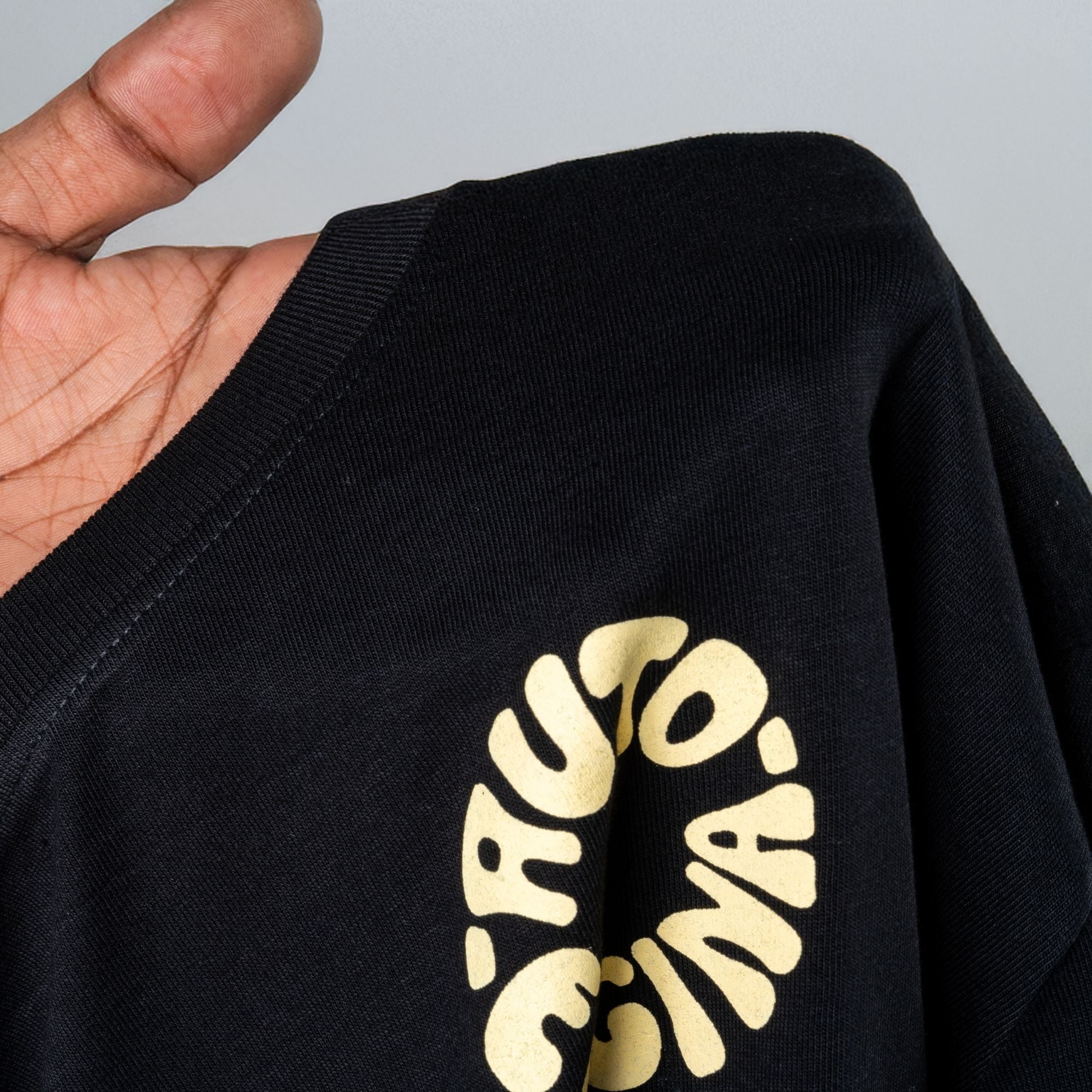 Beige Oil In The Blood Motorcycle T Shirt | Black | Engina Lifestyle