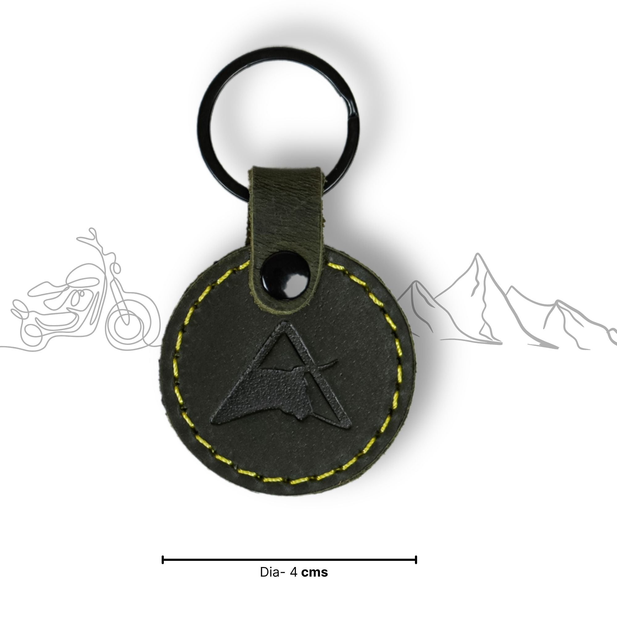 Moto Seal Leather Keychain for Bike | Engina Lifestyle