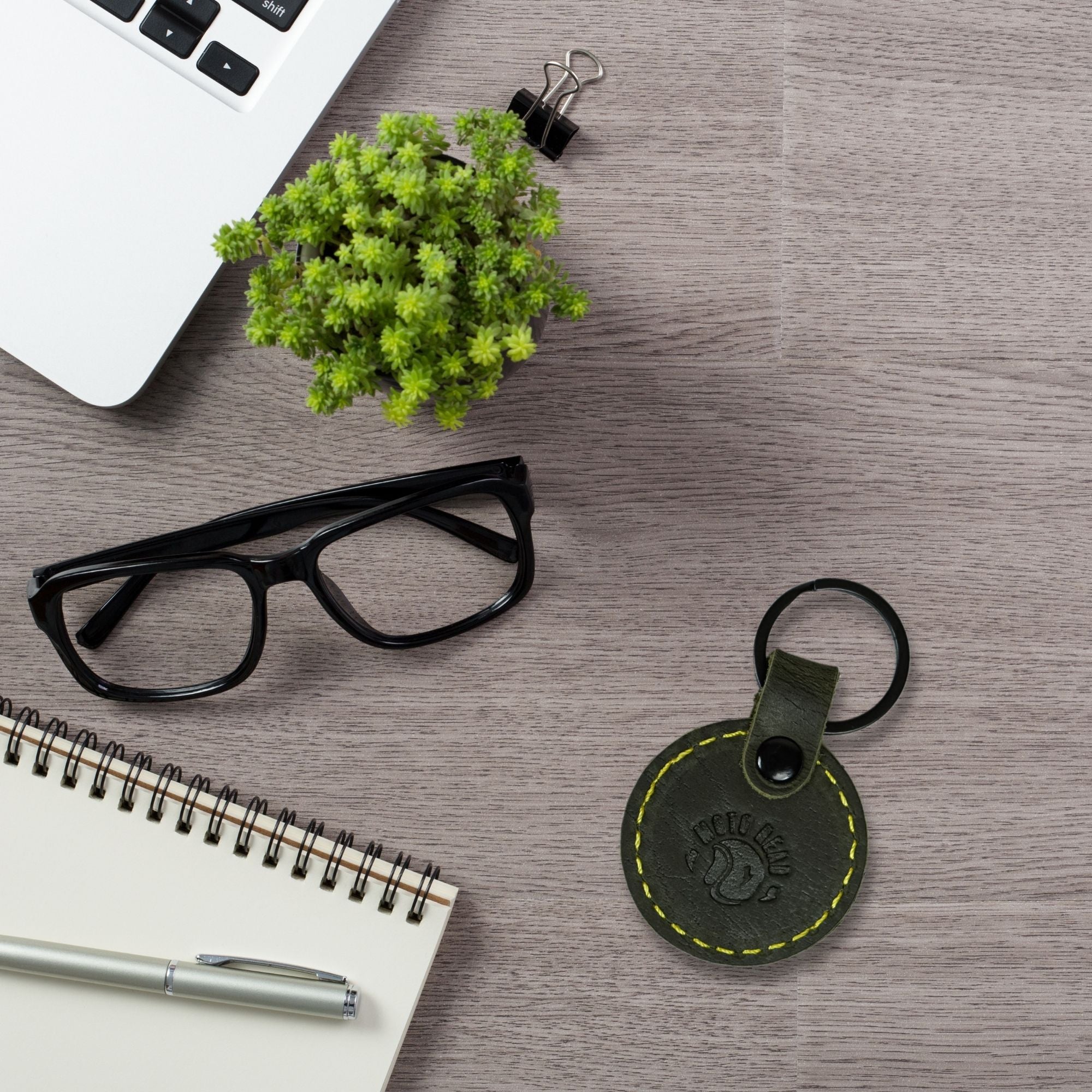 Moto Seal Leather Keychain for Bike | Engina Lifestyle