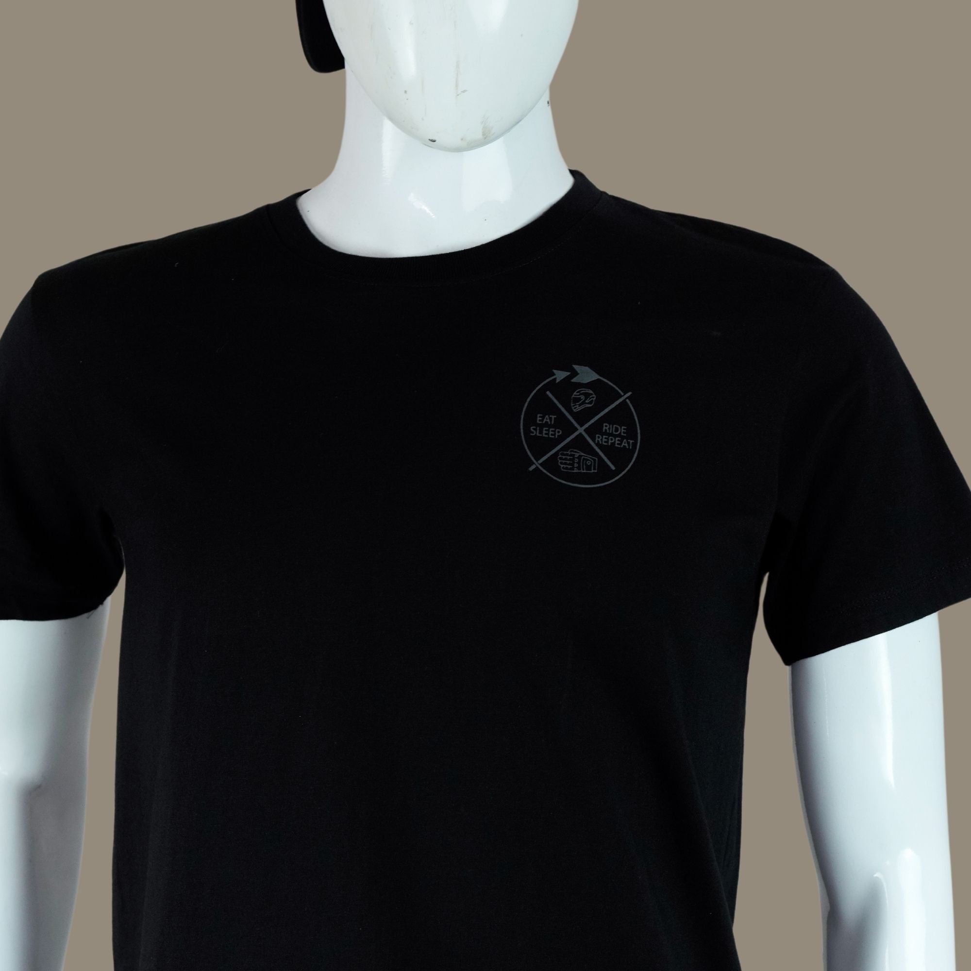 Hand Handle Biker T Shirt | Black | Engina Lifestyle
