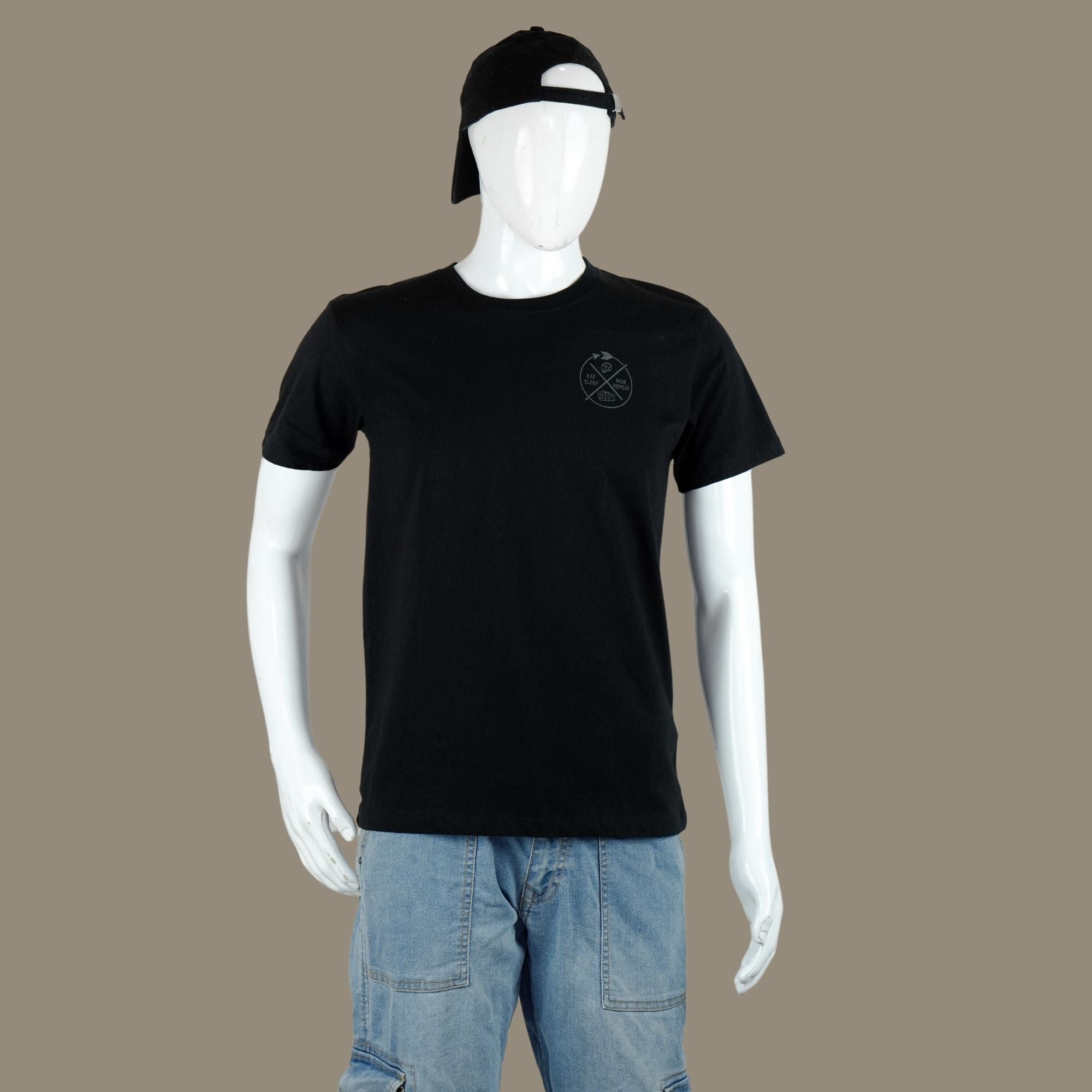Hand Handle Biker T Shirt | Black | Engina Lifestyle
