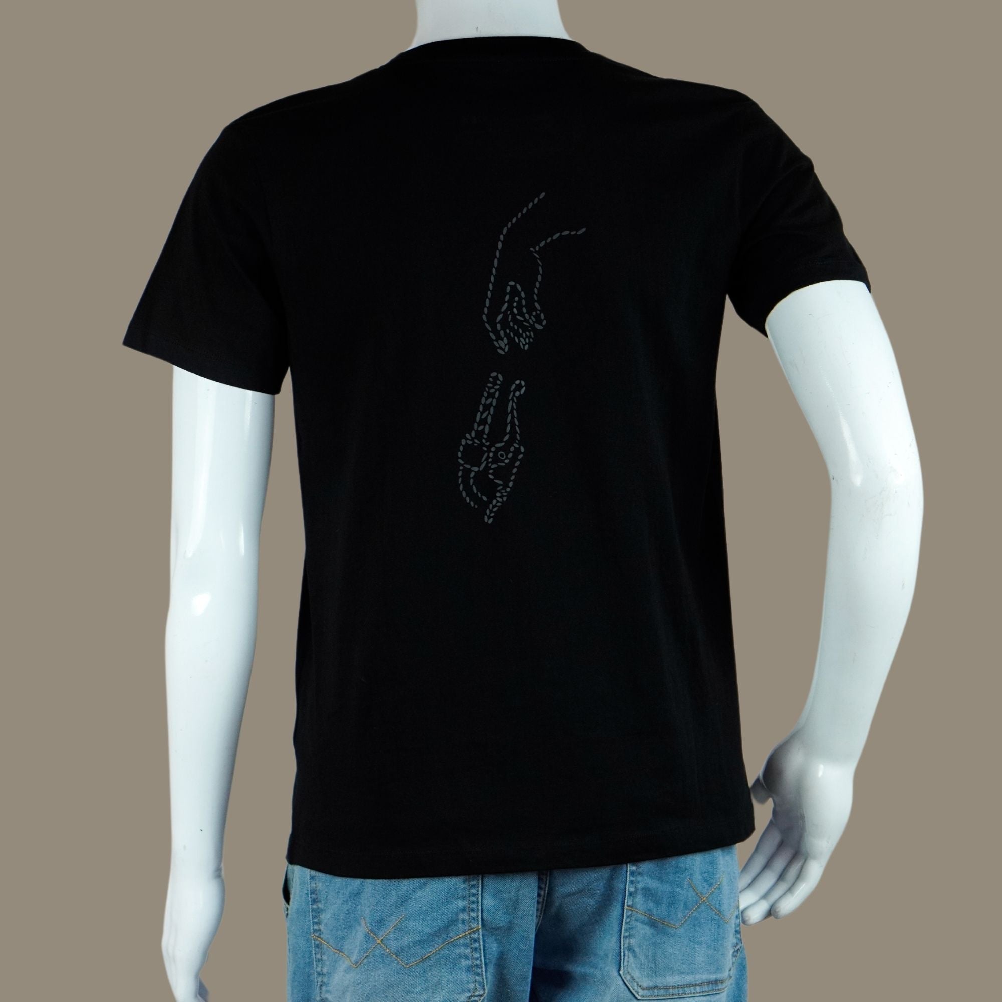 Hand Handle Biker T Shirt | Black | Engina Lifestyle