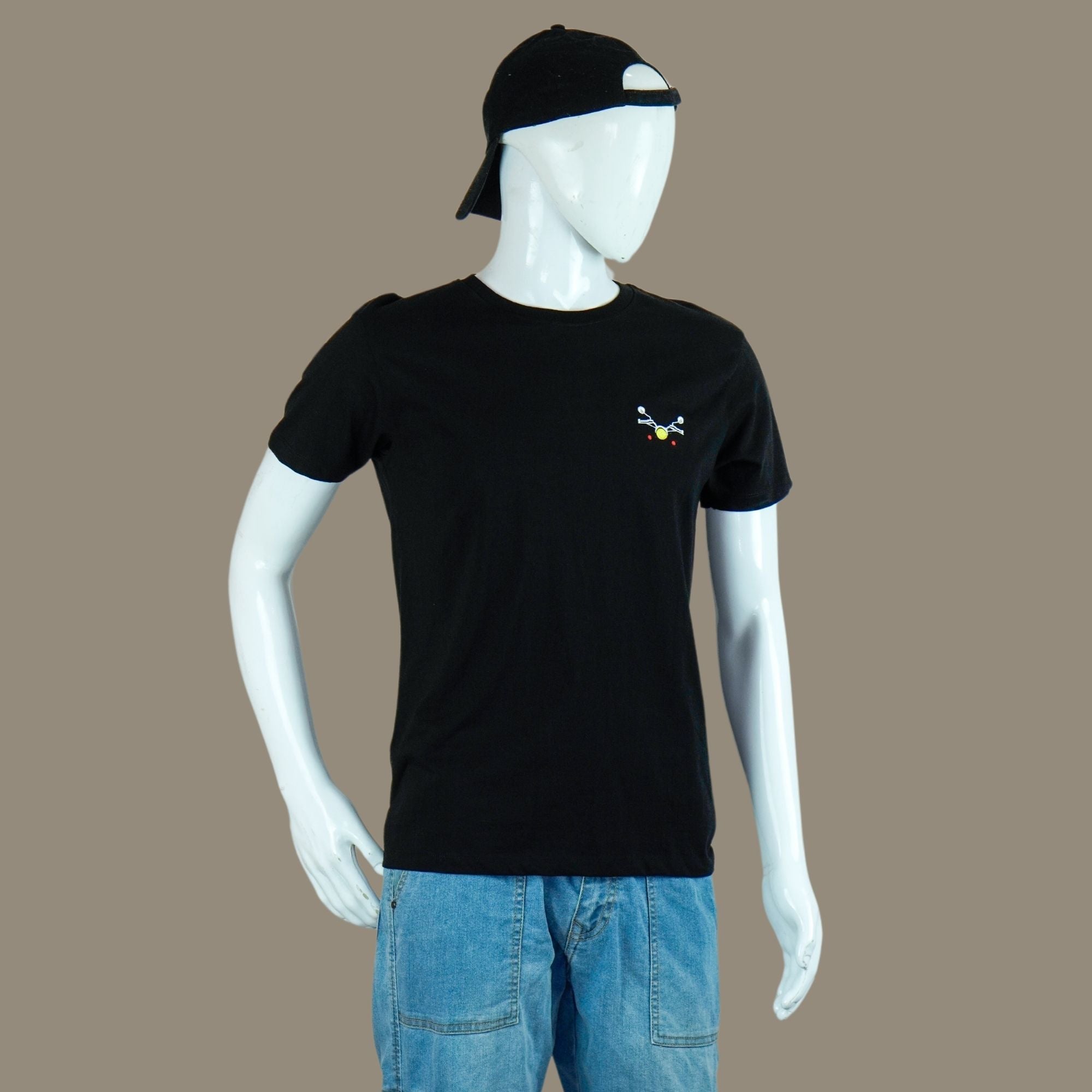 Handlebar Embroidered Biker Tshirt | Black | Engina Lifestyle