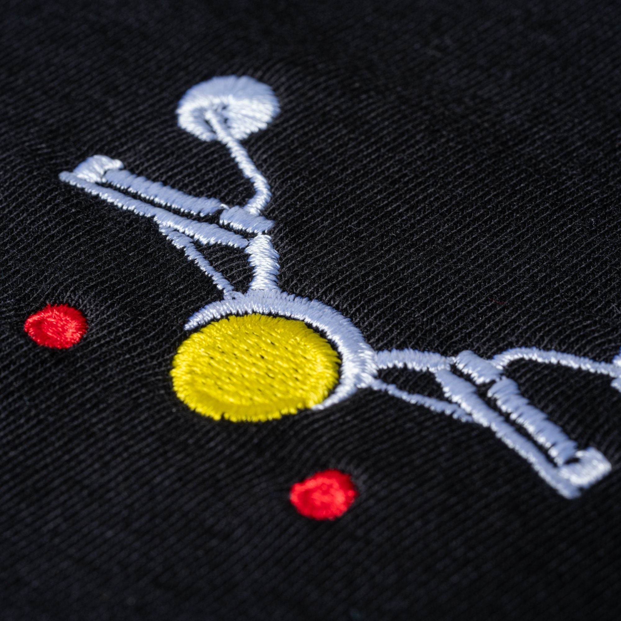 Handlebar Embroidered Biker Tshirt | Black | Engina Lifestyle