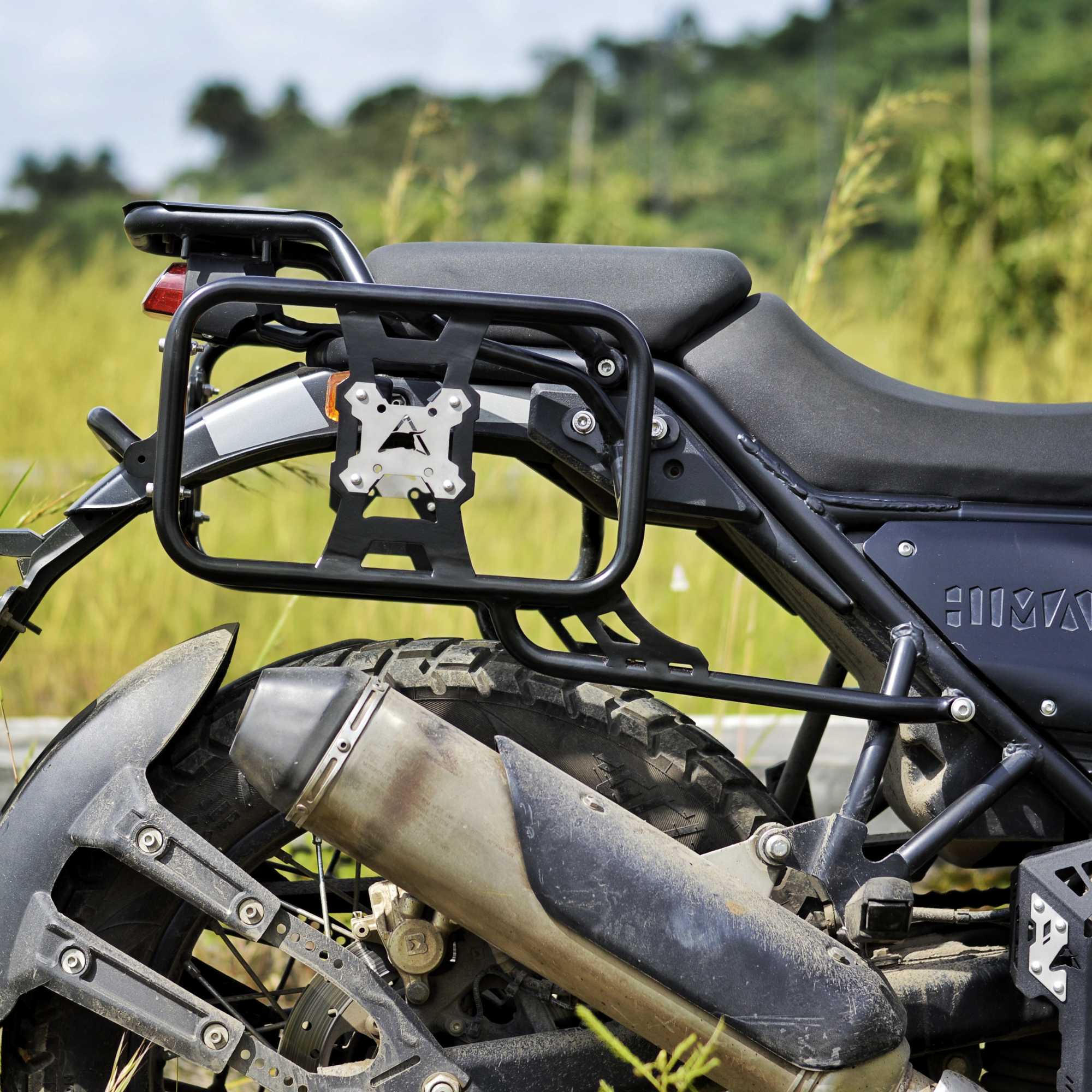 Pannier/Saddle Stay for Royal Enfield Himalayan 411 | Black | Auto Engina