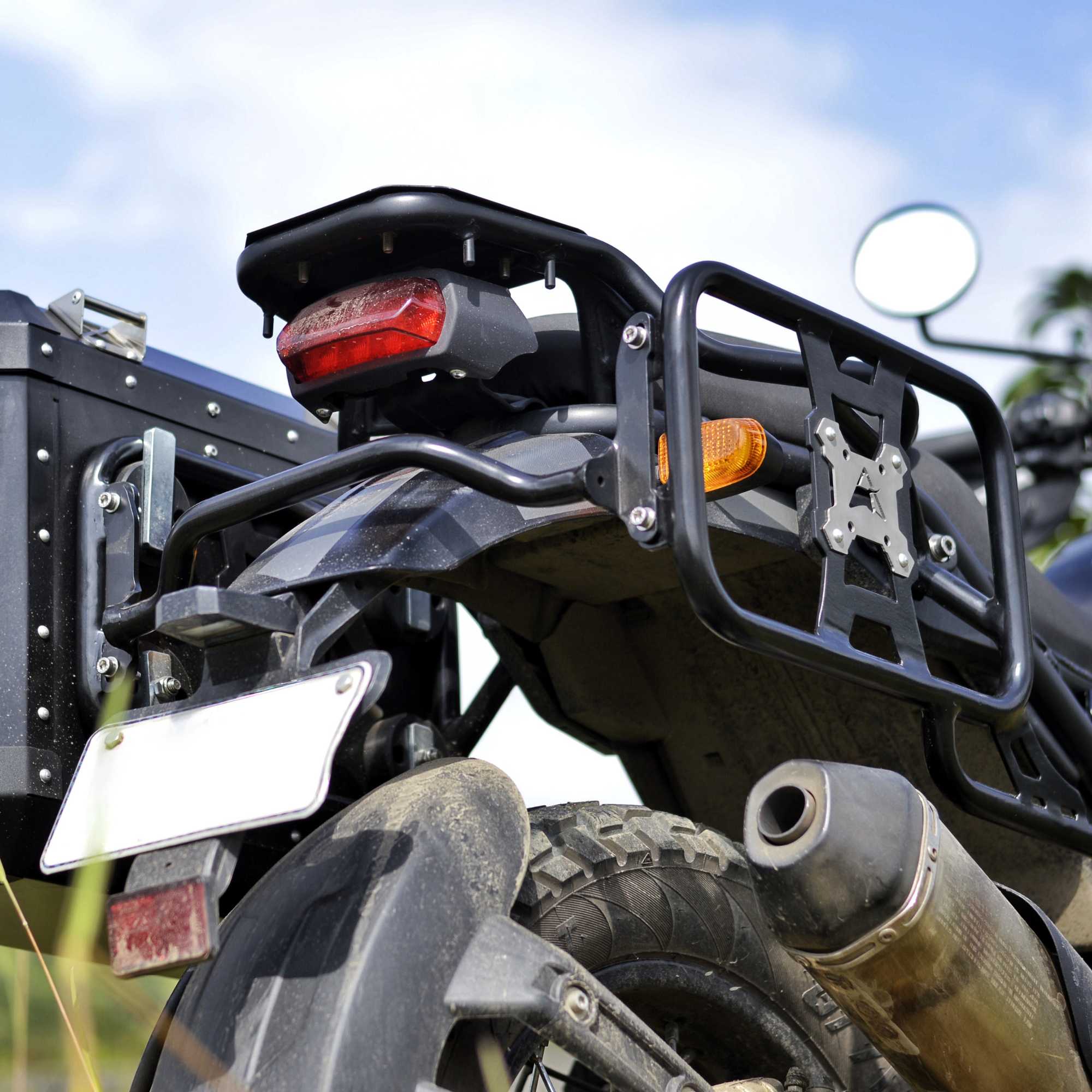 Pannier/Saddle Stay for Royal Enfield Himalayan 411 | Black | Auto Engina