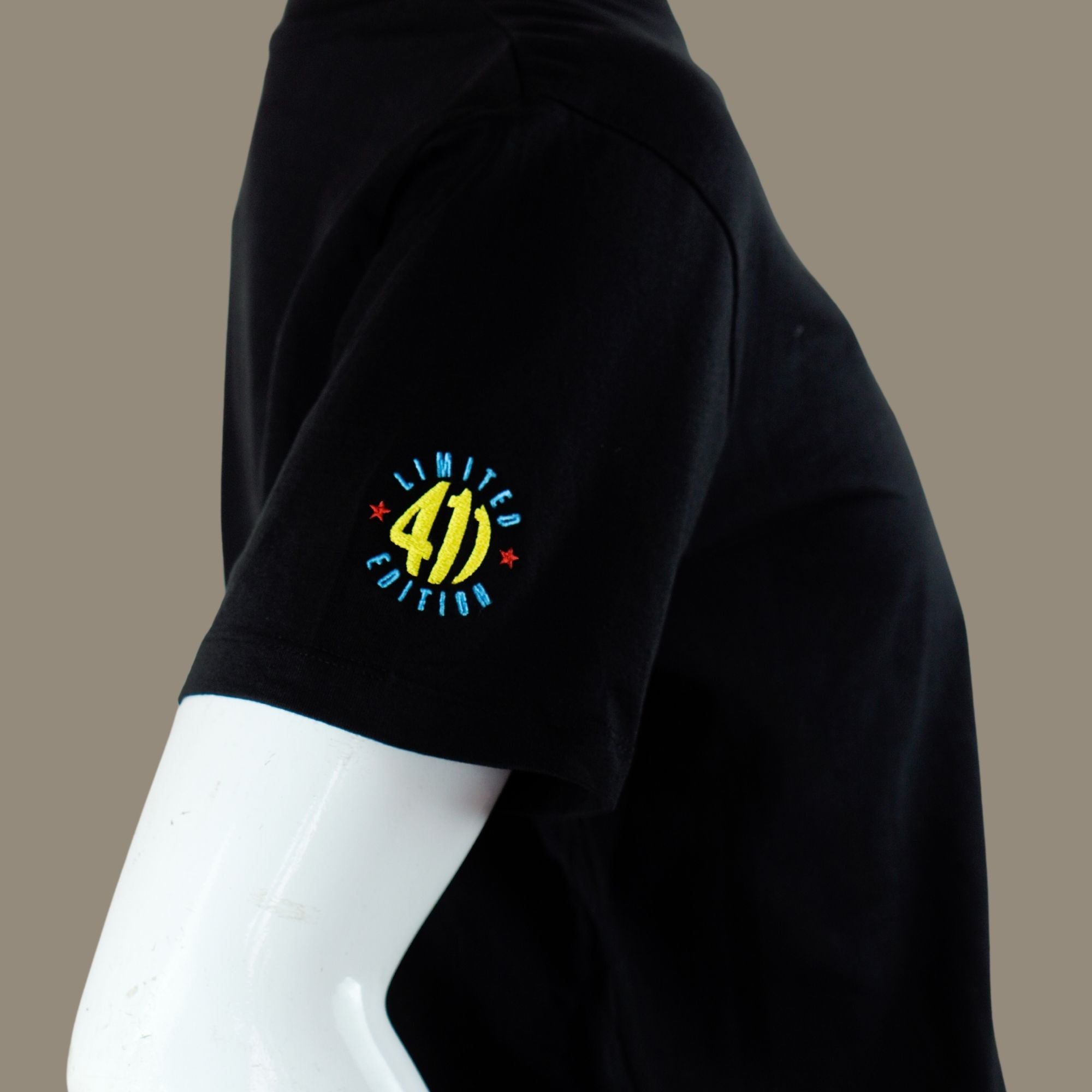 Silhouette Embroidered Himalayan 411 Biker Tshirt | Black | Engina Lifestyle