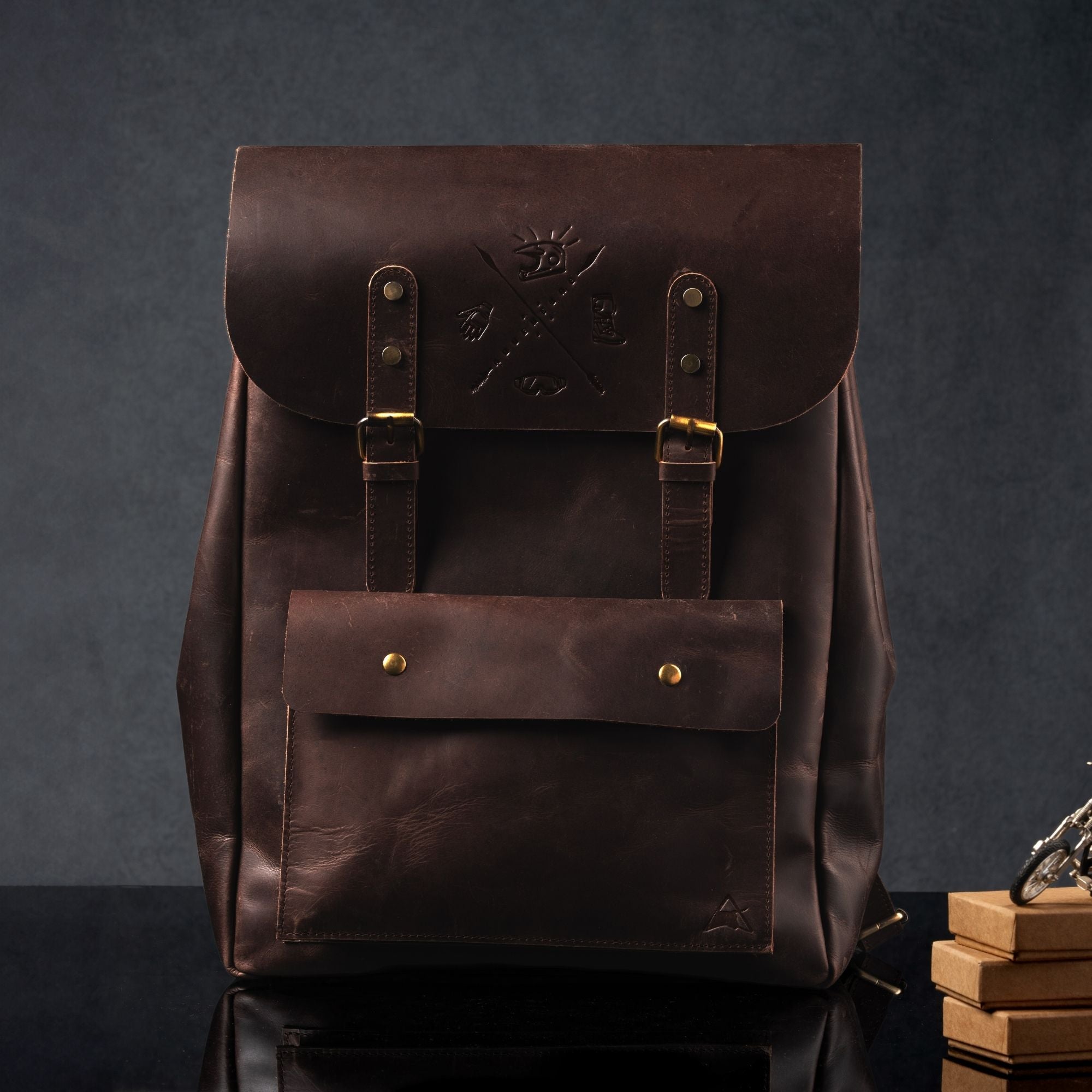 Ranger Leather Backpack Brown
