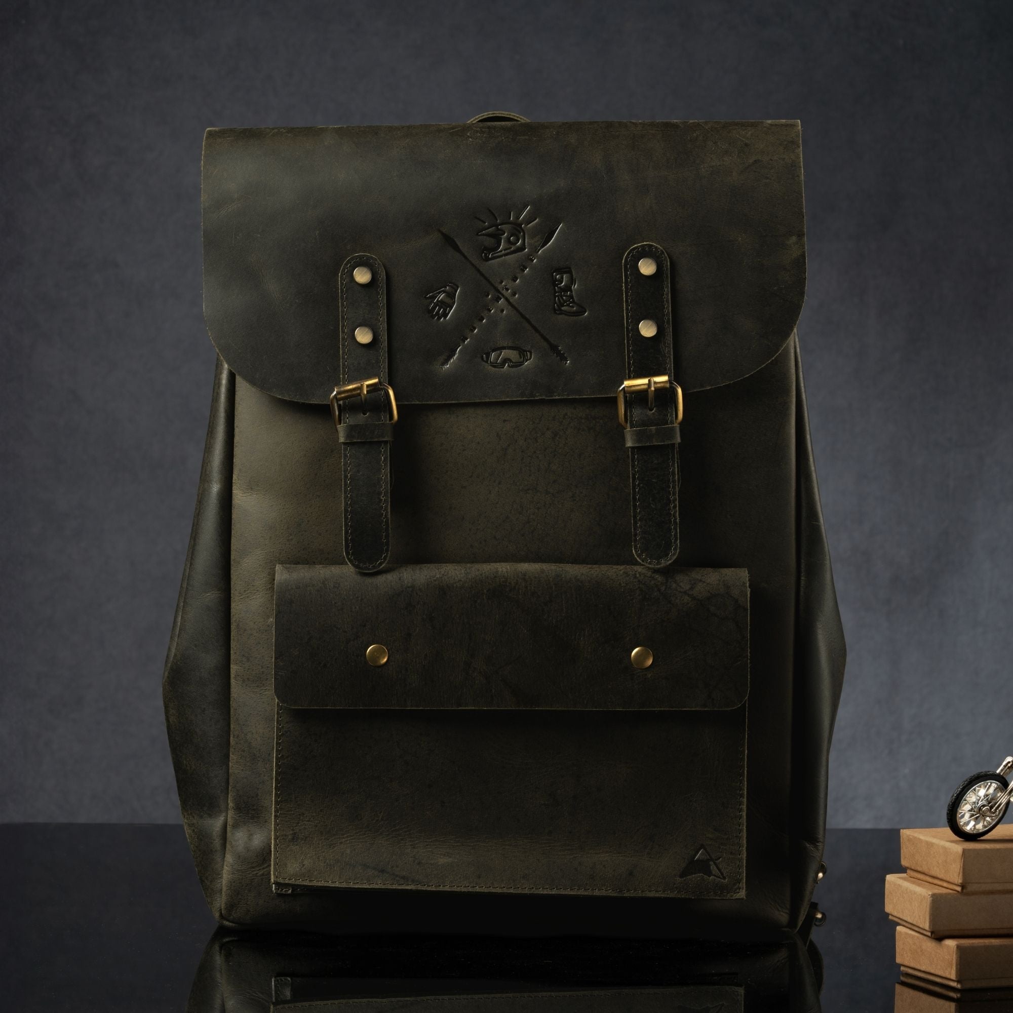 Ranger Leather Backpack Green