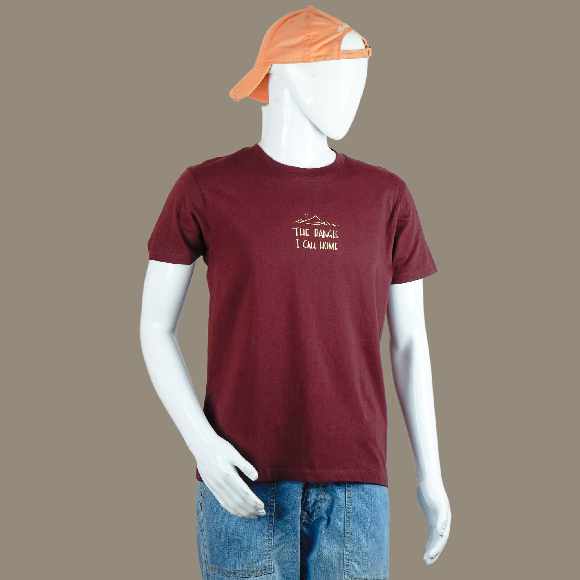 Ranges I Call Home Motorcycle T Shirt | Maroon | Engina Lifestyle