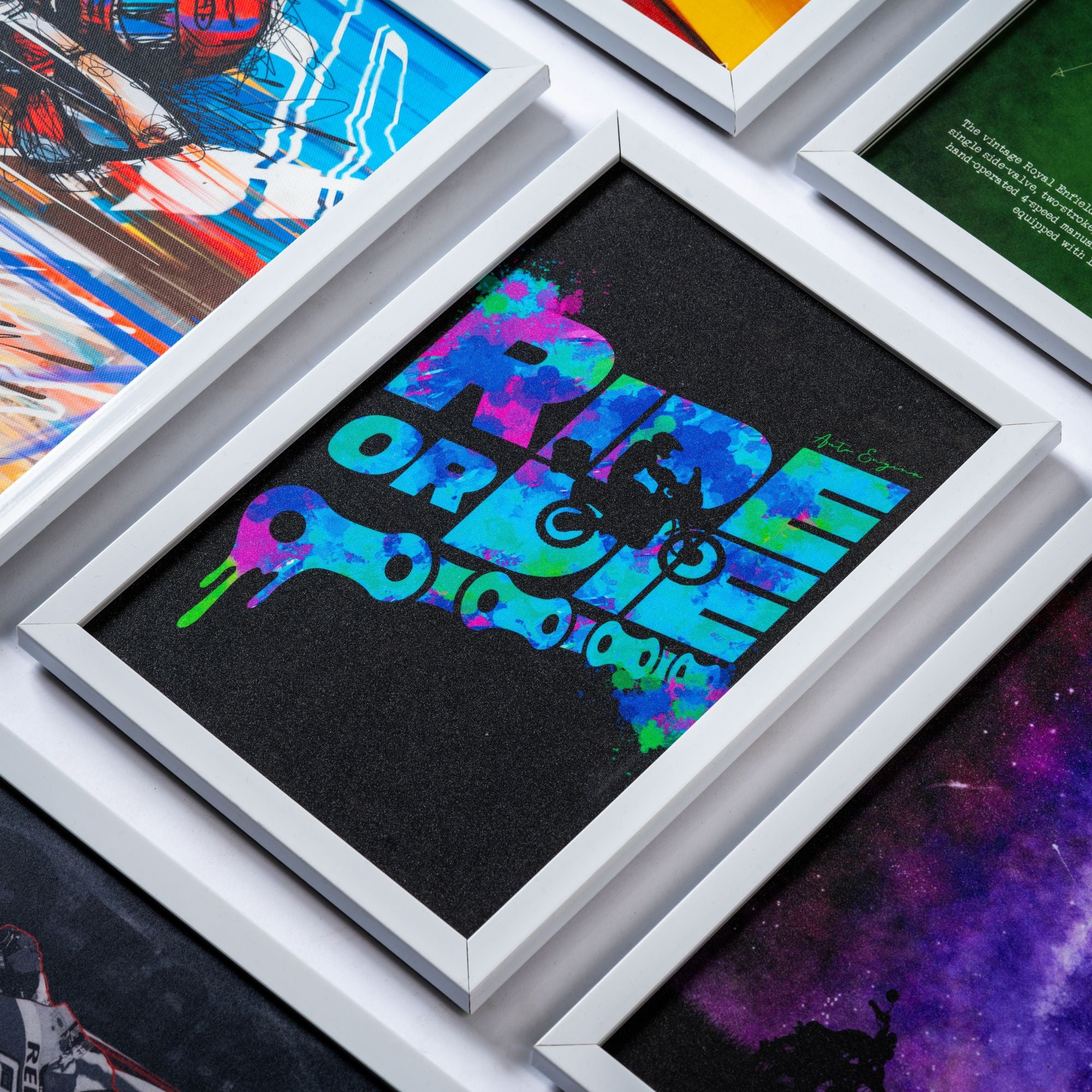 Ride or Die Moto Wall Frame | Engina Lifestyle