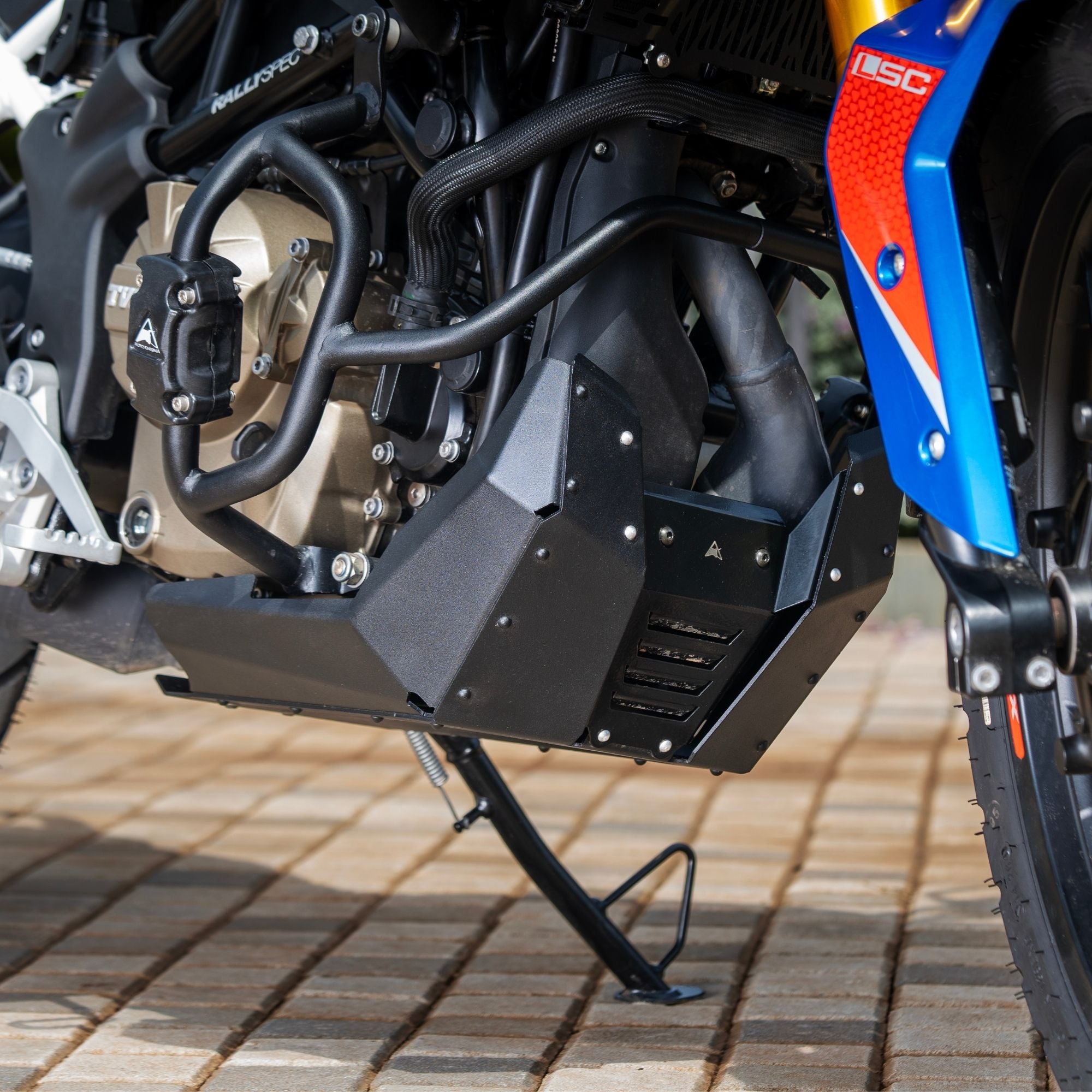 Bash Plate (Textured Black) for TVS Apache RTX 300 | Auto Engina
