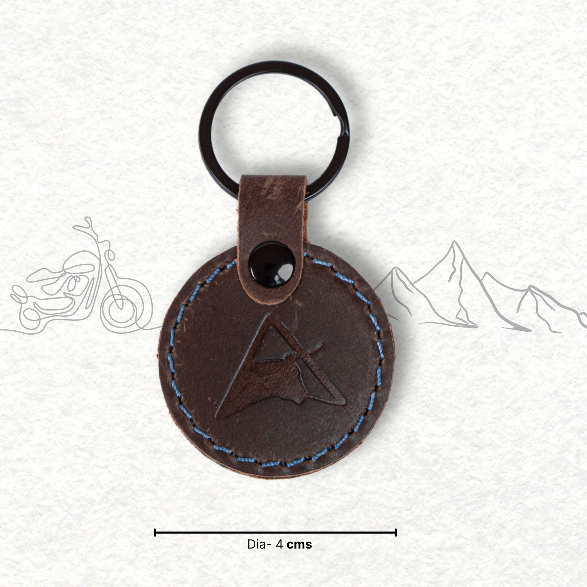 Moto Seal Leather Keychain for Bike | Engina Lifestyle