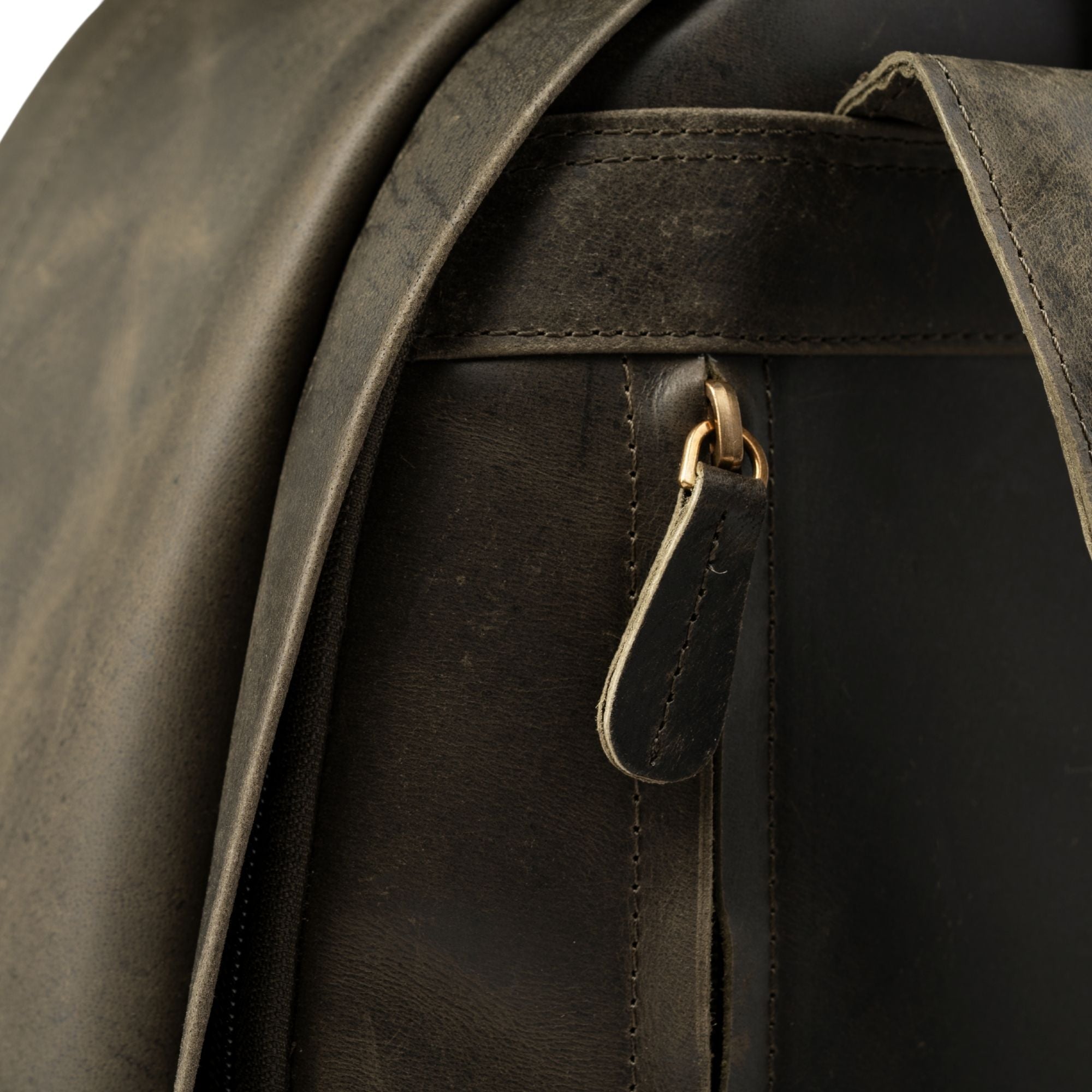 Saddle Loop Leather Backpack