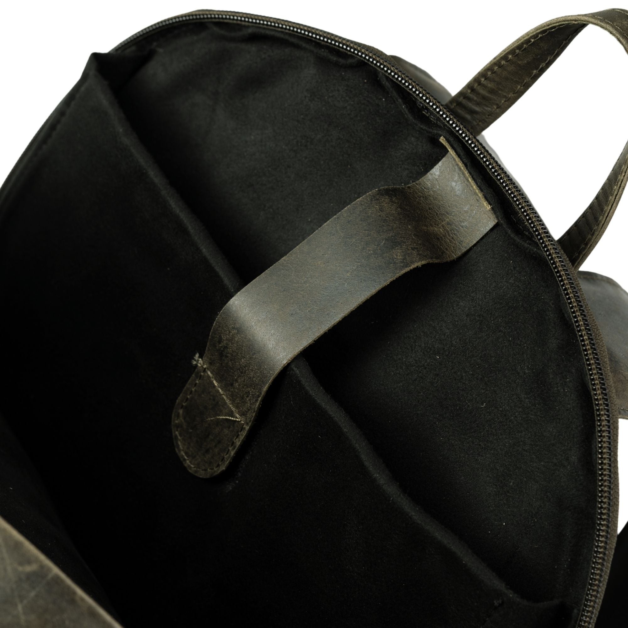Saddle Loop Leather Backpack