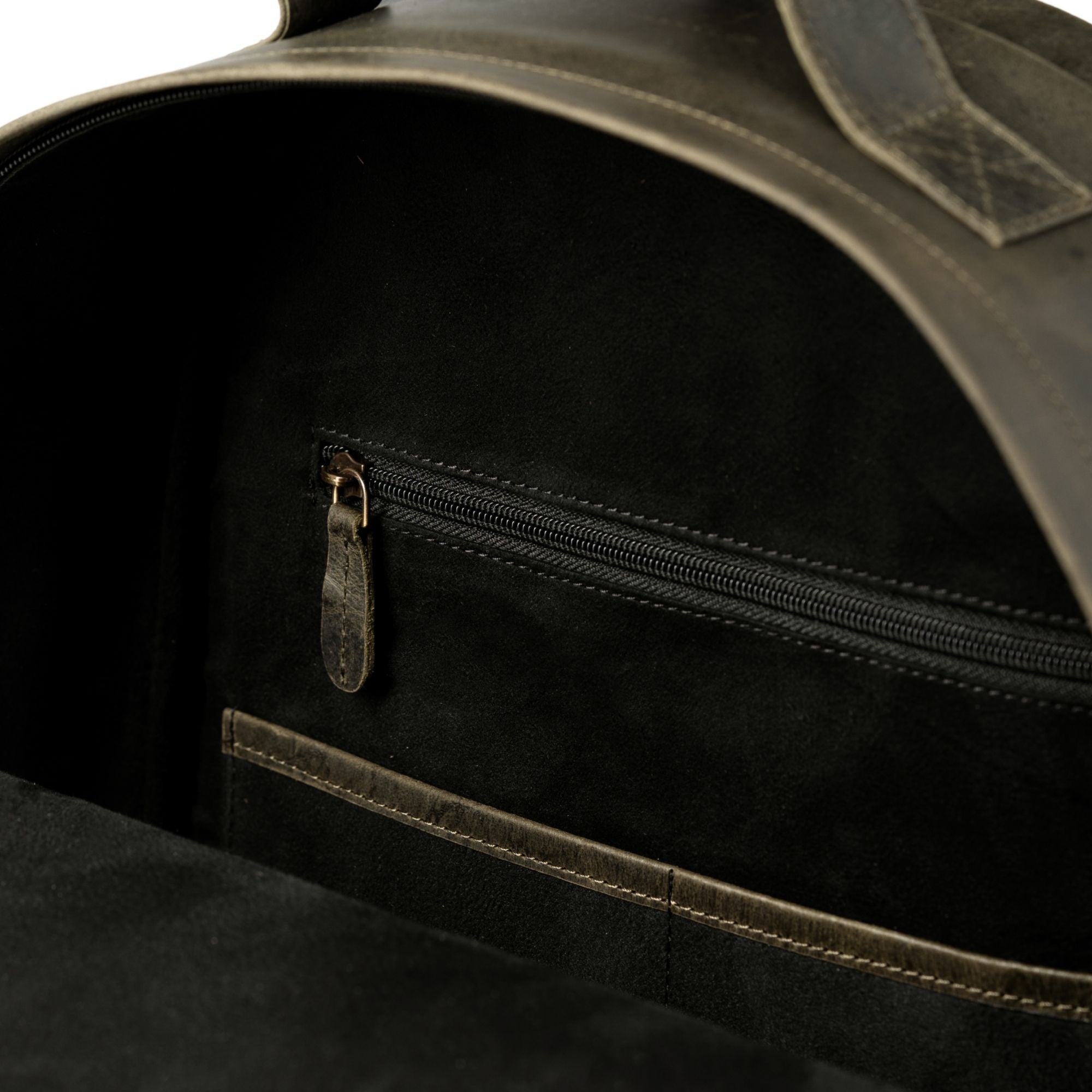 Saddle Loop Leather Backpack
