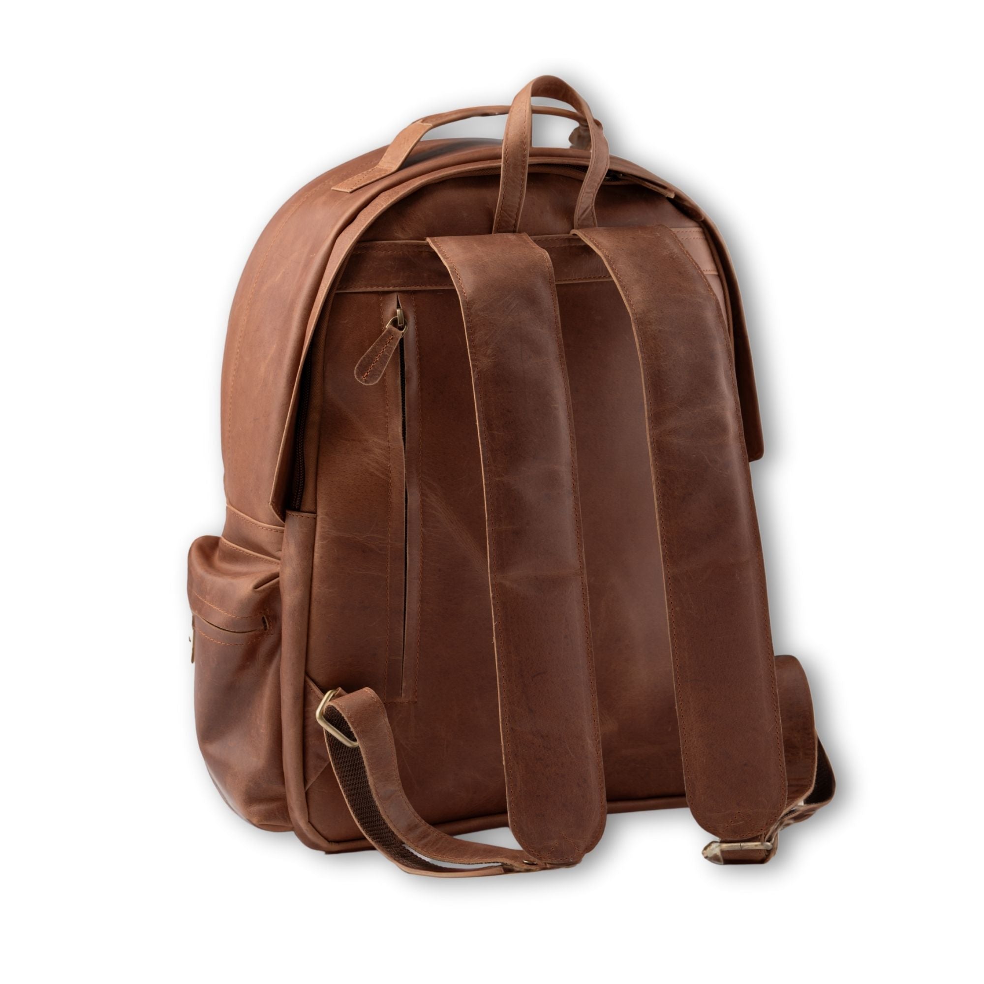 Leather Backpack Brown