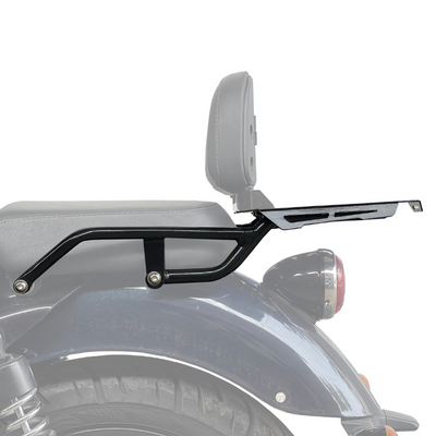 Top Rack with Backrest Adapter for Royal Enfield Meteor 350 | Black | Auto Engina