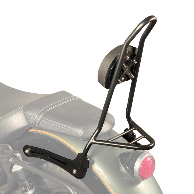 Sissy Bar with Backrest for Royal Enfield Super Meteor 650 | Black | Auto Engina