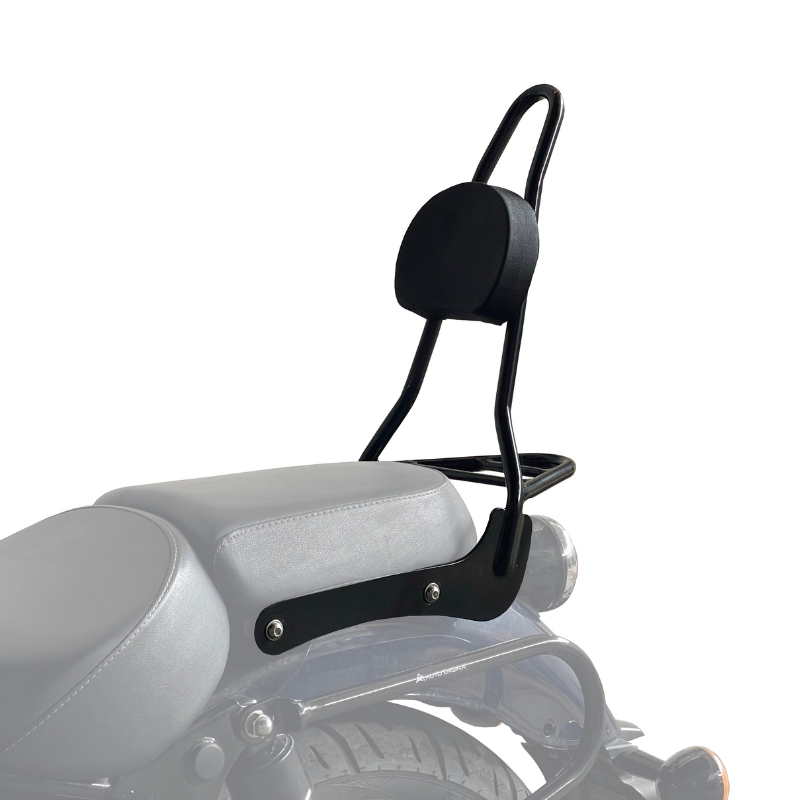 Sissy Bar with Backrest for Royal Enfield Meteor 350 | Black | Auto Engina