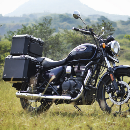 Royal Enfield Meteor 350 Panniers (Black) Auto Engina
