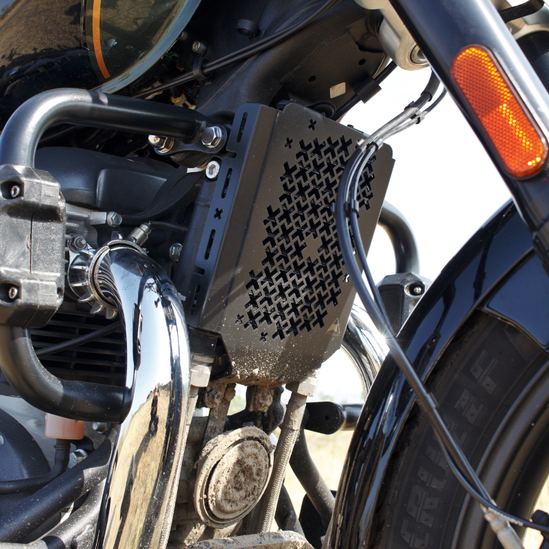 Radiator Guard for Royal Enfield Super Meteor 650 | Black | Auto Engina