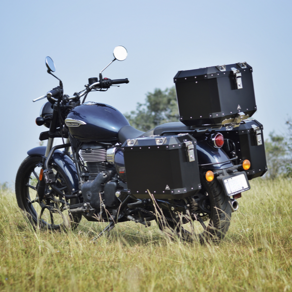 Aluminium panniers for royal enfield thunderbird sales