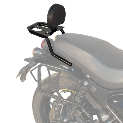 Top Rack with Backrest for Royal Enfield Hunter 350 | Black | Auto Engina