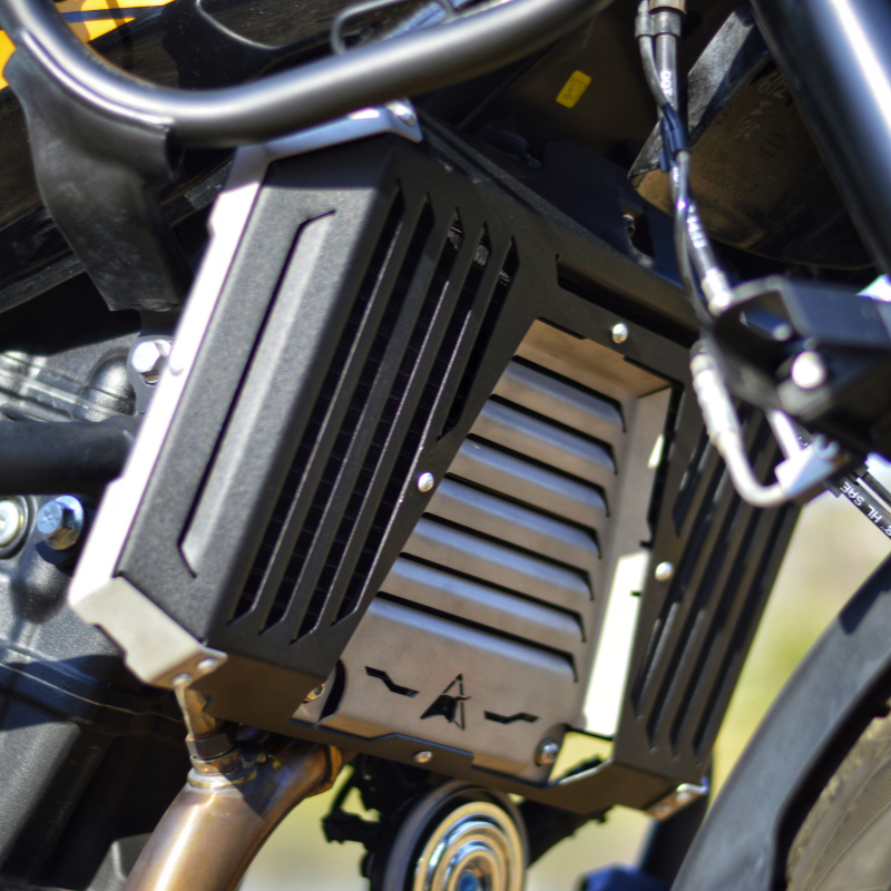 Himalayan 450 Radiator Guard | Black-Silver | Auto Engina – autoengina.com
