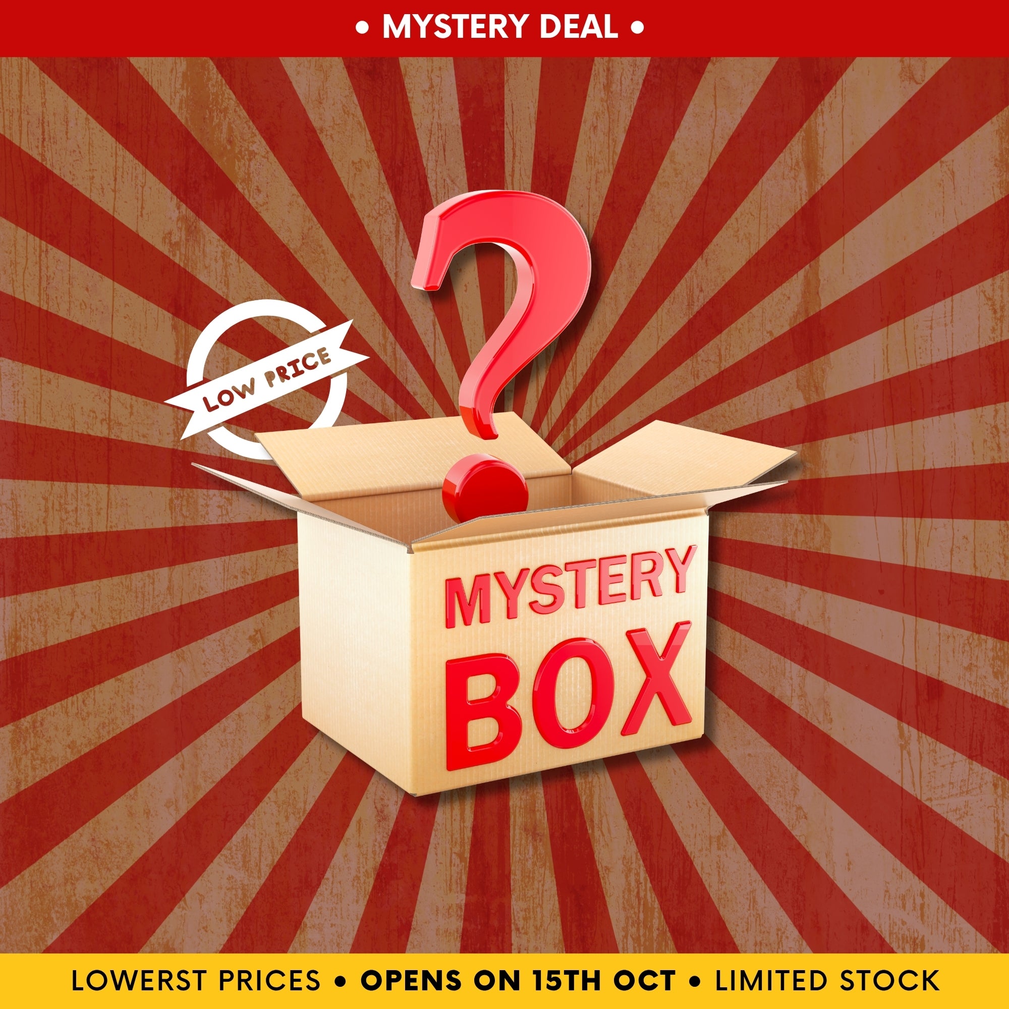 Mystery Box Deal | Opens on 15th October