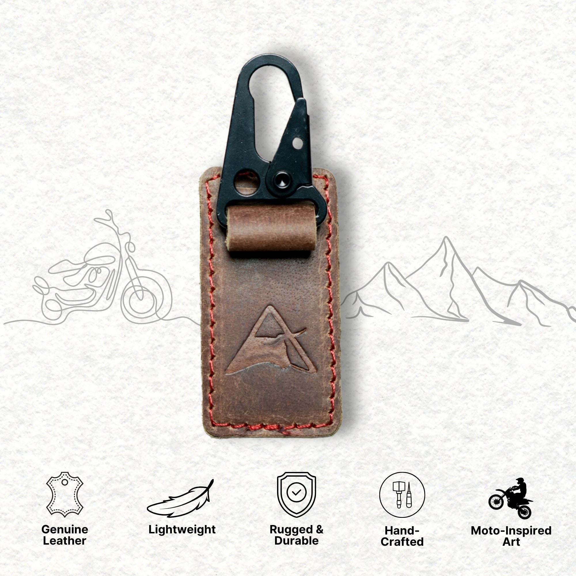 Rider's Clip Leather Key Chain Holder | Engina Lifestyle