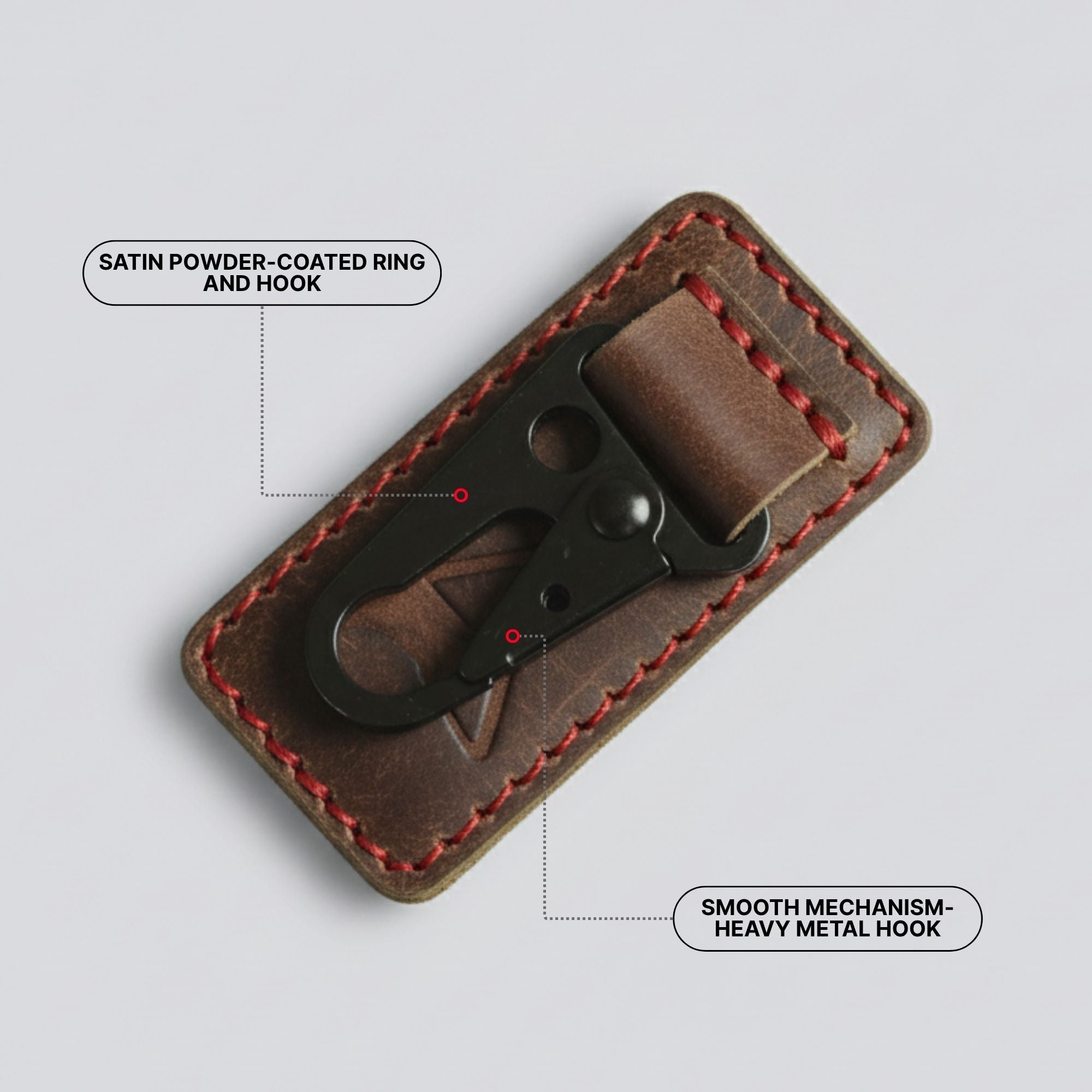 Rider's Clip Leather Key Chain Holder | Engina Lifestyle