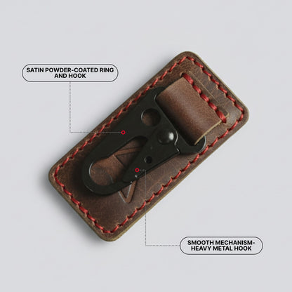 Rider's Clip Leather Key Chain Holder | Engina Lifestyle