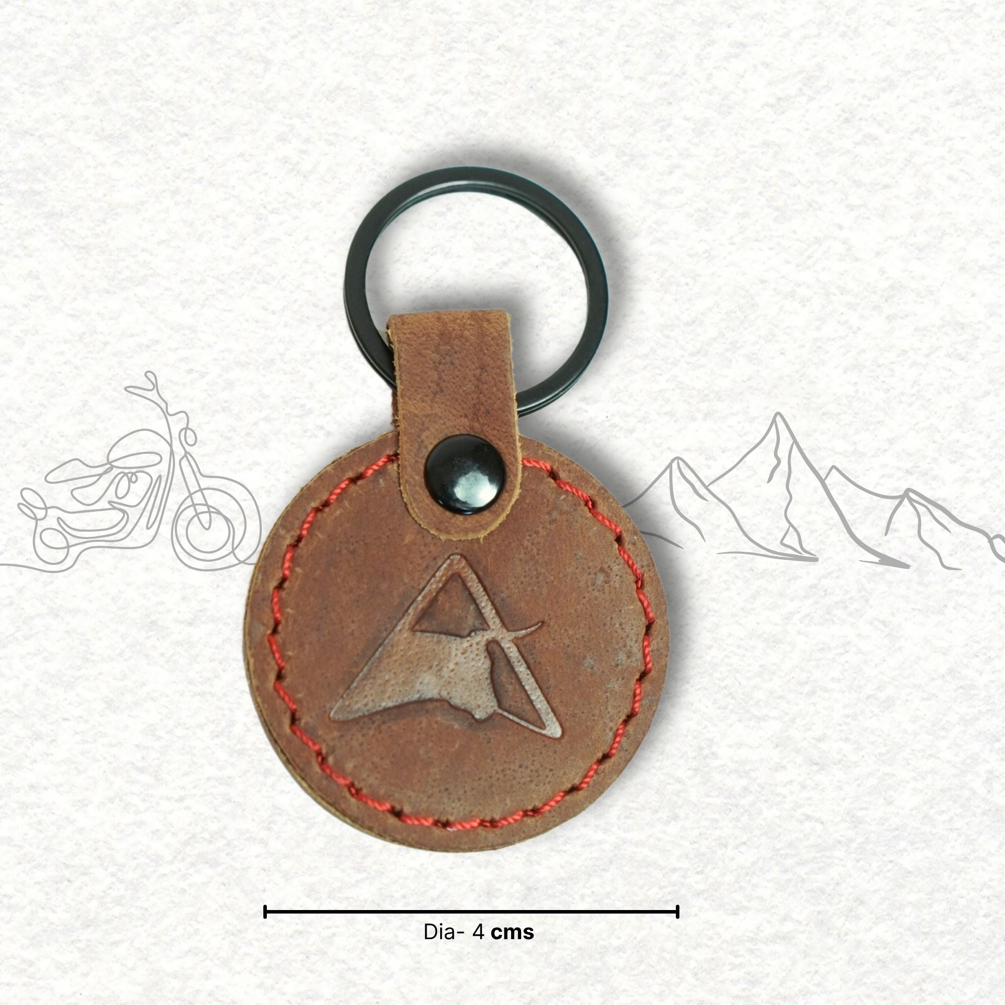 Moto Seal Leather Keychain for Bike | Engina Lifestyle