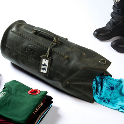 Leather Duffel Bag 