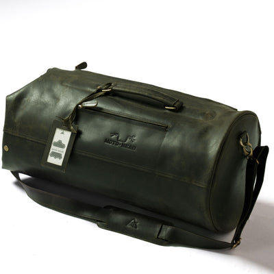  Leather Duffel Bag Green