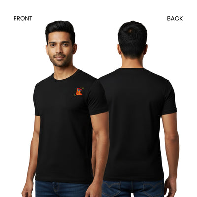 Boots Embroidered Motorcycle T Shirt for Men
