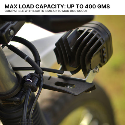 Fog Light Clamp/Mount for Hero Xpulse 200 | Black | Auto Engina