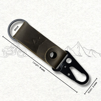 Moto Loop Leather Keychain for Bike | Engina Lifestyle