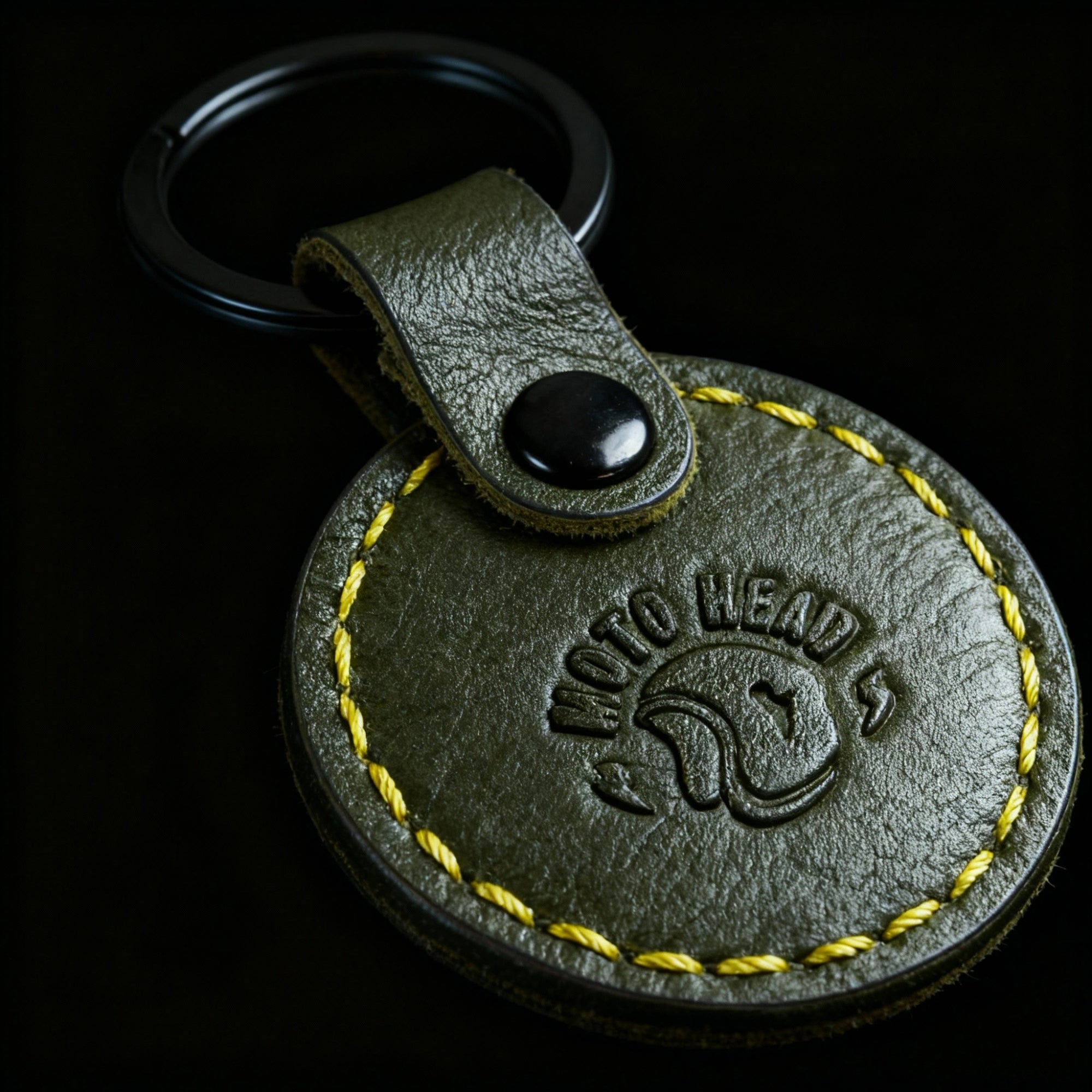 Moto Seal Leather Keychain for Bike | Engina Lifestyle