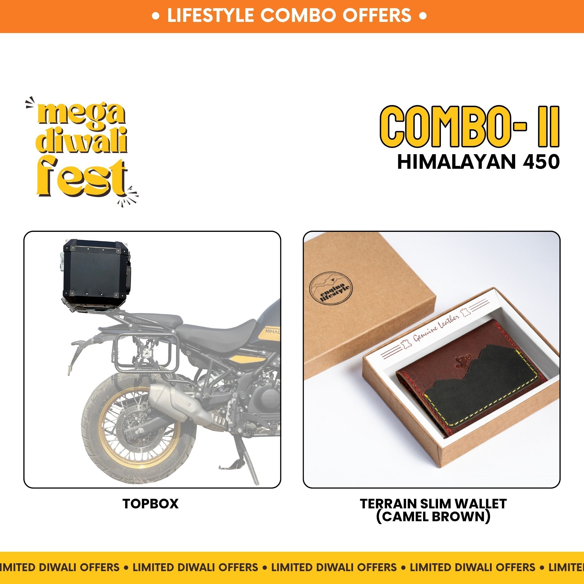 Combo 11 | Himalayan 450 | Topbox, Terrain Slim Wallet