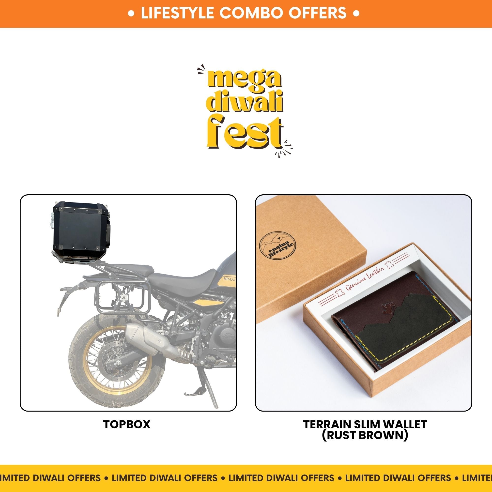 Combo 11 | Himalayan 450 | Topbox, Terrain Slim Wallet
