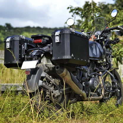 Himalayan Panniers Royal Enfield (Black) Auto Engina