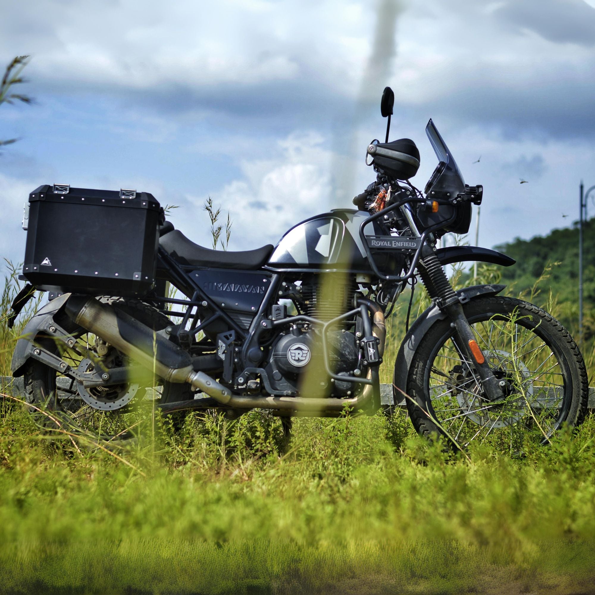 Aluminium Panniers - 72L for Royal Enfield Himalayan 411 | Black | Auto Engina