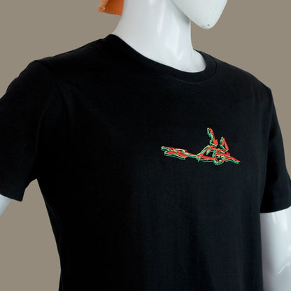 Himalayan 450 Silhouette Embroidered T-Shirt | Black | Engina Lifestyle