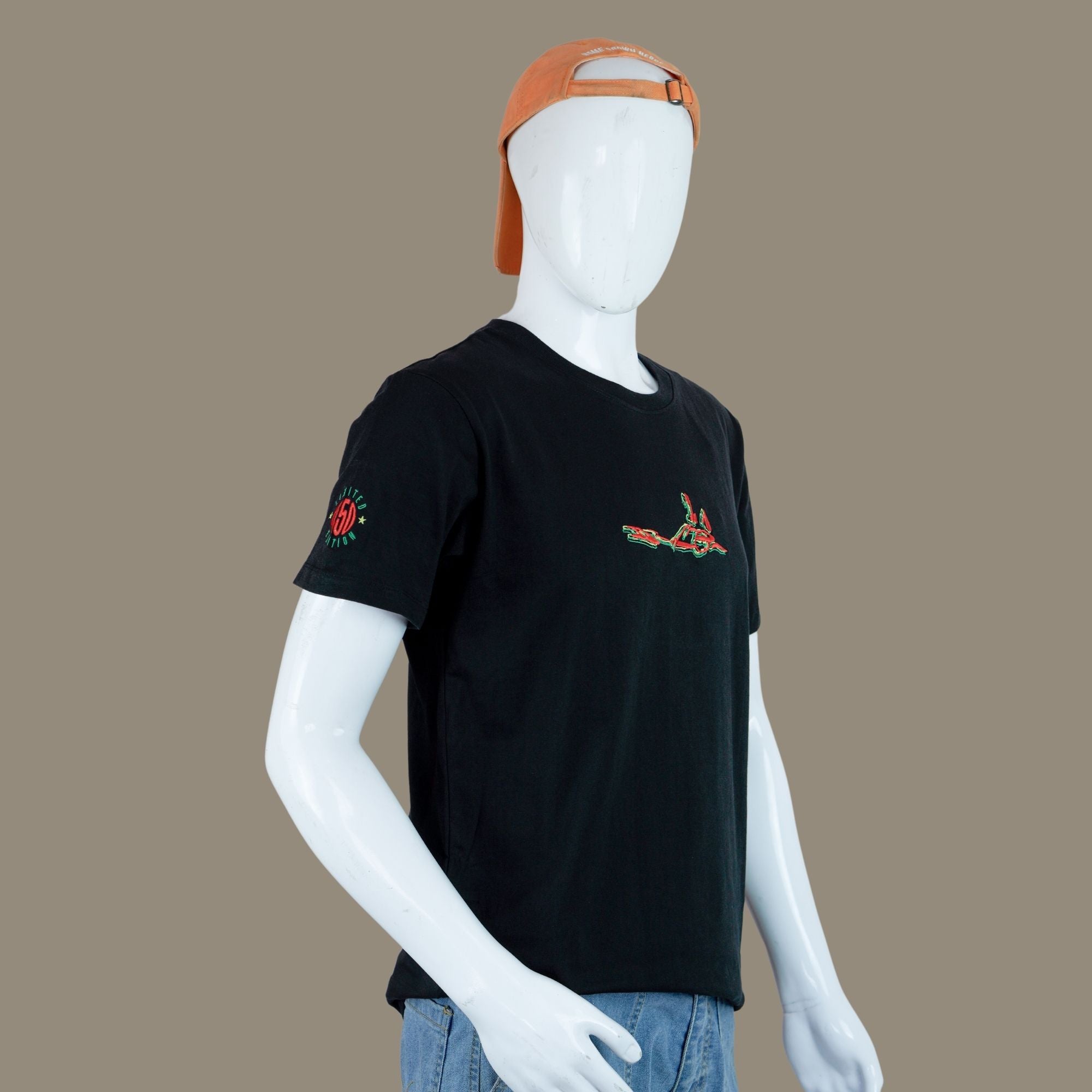 Himalayan 450 Silhouette Embroidered T-Shirt | Black | Engina Lifestyle